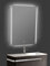 Yellowshop - Specchio Specchiera Cm L.60 x H.80 A Luce LED Retroilluminato Filo Muro Bagno Design Moderno con Touch Modello Vertical 68