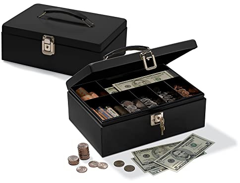 Office Depot® Brand Cash Box With Locking Hatch, 3 7/8H x 11W x 7 5/8D