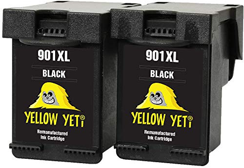 YELLOW YETI Ersatz für HP 901XL 901 XL Druckerpatronen Schwarz kompatibel für HP OfficeJet 4500 G510a G510g G510n J4500 J4524 J4535 J4540 J4550 J4580 J4585 J4600 J4624 J4640 J4660 J4680 J4680c