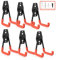 Zalava Garage Haken, Garage Storage Doppelhaken Wandhaken aus Stahl, Multisize Heavy Duty für Garagen-Elektrowerkzeuge, Garagenorganisator zur Wandmontage, Fahrrad, Leitern oder Massenartikel (6pcs)