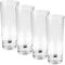 4 x Polycarbonat Trinkglas 300 ml klar transparent - Wasserglas Gläser - Trinkbecher Kinderglas Saftglas Whiskey Tumbler - Camping Küche Zubehör - elegant - Outdoor Partyglas Kunststoff Glas Picknick