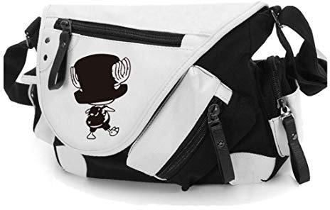 WANHONGYUE One Piece Onepiece Anime Messenger Bag Canvas Umhängetasche Kuriertasche Schultertasche für Reise Arbeit und Schule Schwarz / 2