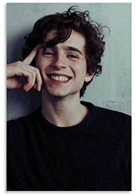 YANDING Timothée Chalamet American Actor Poster Dekorative Malerei Leinwand Wandkunst Wohnzimmer Poster Schlafzimmer Gemälde 30 x 45 cm