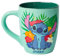 Silver Buffalo Lilo and Stitch Tropical Ohana Tasse incurvée en céramique 750 ml