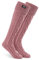 CityComfort Chaussettes Hautes Montantes Femme Chaussette au Genou Mi-bas Tricot (Rose)