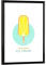 artboxONE Poster mit schwarzem Rahmen 18x13 cm Typografie EIS am Stiel – Zitrone - Bild EIS EIS EIS am Stiel