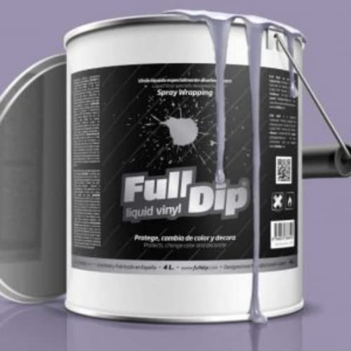AutoFullCar Pintura para Coche Full Dip Color Nardo Grey Vinilo Líquido 4 Litros
