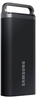 SAMSUNG T5 EVO Portable SSD 4TB USB 3.2 Gen 1 Externes Solid State Drive Lese- und Schreibgeschwindigkeit bis zu 460MB/s zum Erstellen von Spielen und Inhalten, Schwarz