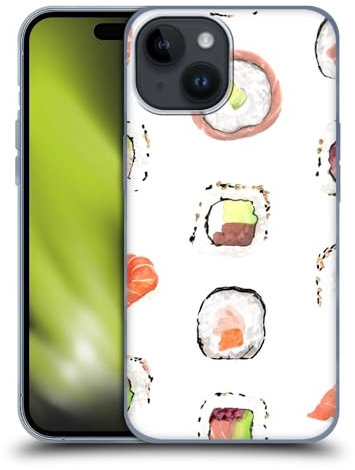 Head Case Designs Offizielle Anis Illustration Sushi Gemischte Designs Soft Gel Handyhülle Hülle kompatibel mit Apple iPhone 15