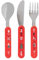 Ozmoint Childrens 3 Piece Nutracker & Santa Cutlery Set | Festive Fun Xmas (1 Pack - 3 Piece Cutlery Set)