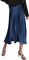 Zeagoo Damen Lange Rock Elegant Seiden Sommerrock A-Linie Casual Party Midirock Hohe Taille Retro Vintage Freizeitrock Navy S
