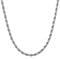 JENCVNL 2/3/4mm Twist Rope Chain, Stainless Steel Silver Rope Chain Necklace for Men Women Gift for Birthday Anniversary Christmas, 18''/20''/22''/24''/26'' Length (Silver-2mm, 18)