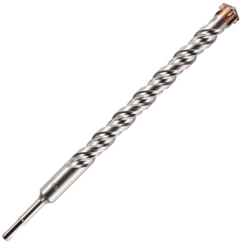 25mm x 350mm Long SDS Plus High Performance Hammer Drill Bits, Professional Tungsten Carbide Cross Tipped Masonry Drill Bit For Brick, Concrete, Stone, Granite. 25mm SDS Drill Bit