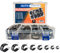 64pcs Rubber Lined P Clips Assortment Kit | Steel Rubber Cushion Pipe Clamps Set | 8 Sizes: 6mm, 8mm, 10mm, 13mm, 16mm, 19mm, 22mm, 25mm