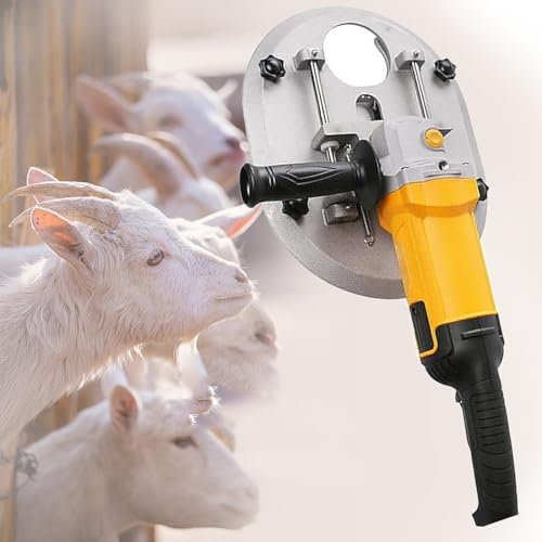 lwjunmm 1700 W Elektrischer Großvieh-Enthorner,Erwachsener Rinder-Enthorner,Elektrischer Unblutiger Big Bull Horn-Brecher,Viehausrüstung Und Viehzuchtwerkzeug Für Rinder Und Schafe,Yellow