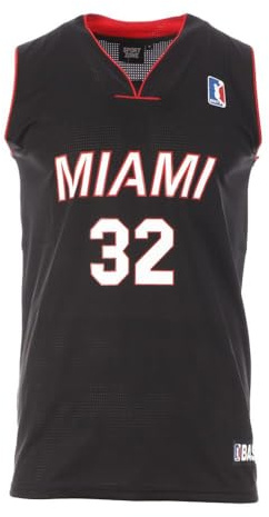 Sport Zone Miami Basketball-Trikot, Schwarz, Herren, Miami 32