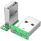 USB 4Pin/USB C 5Pin PCB Mount Socket Connector Port 90 Degree Right Angle Repair Replacement USB 2.0 Adapter