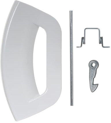 Masterpart Washing Machine White Door Handle Complete Kit To Fit Hotpoint WMBF742, WMBF944 Washing Machines