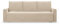 Mebligo - Sofa 3-Sitzer NOTO mit Schlaffunktion und Bettkasten, Bonell, beige
