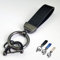 ZORTAXKFV Auto Porte-clé, pour Peugeot 206 CC SW 207 208 307 CC/3008 2007-2023 2024 Porte-clés avec 2 Porte-clés, Porte-clés de Voiture Rotatif à 360 degrés,A/Black