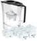 Laica Caraffa Filtrante Prime Line, Nero, Capacità 3.0L, Con 13 Filtri Bi-Flux, Preserva sali minerali, riduce cloro e metalli pesanti, sostanze chimiche contaminanti e durezza- Made in Italy
