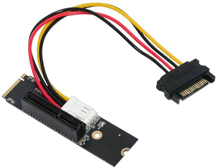 xiwai NGFF M.2 M-Key NVMe Extender zu PCI-E 4.0 X16 X8 X4 X1 Adapter Grafikkarte Riser 12V/5V SATA Netzkabel PCI-Express für M2 2260 2280