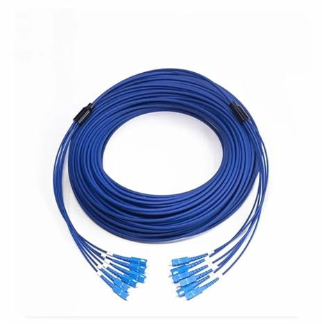 YGESZZAY Cavo Armato Fibra Ottica Internet, LC SC FC, 4 Core, 6 Core, 8 Core, Cavo Patch monomodale, Attrezzatura in Fibra Ottica FTTH, 300 m, 350 m(SC UPC 8-Core 350m)