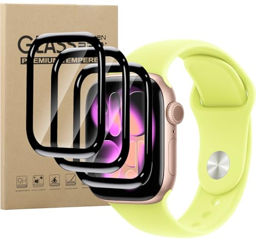 MEMELOKA Protector de Pantalla para Apple Watch Series 11 42mm, 3 Piezas HD Anti-Arañazo TPU Flexible Película 3D Couverture complète, Sin Burbujas