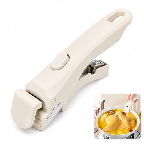 Mewneap Detachable Pan Handle Universal Removable Handle Heat Resistant up to 250°C Supports 10kg Non Slip Grip Fits 18 to 25 cm Cookware Compatible with Tefal and Most Cookware