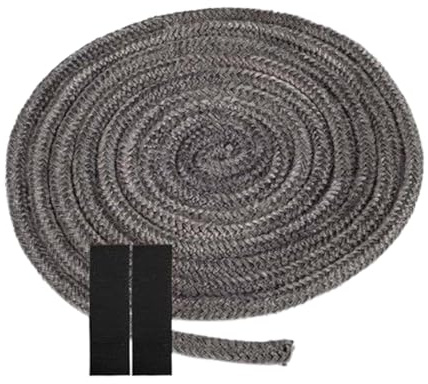 Joint de porte de poêle à bois - Corde d'étanchéité en fibre de haute température, isolation de cheminée résistante à la chaleur | Kit de réparation universel pour tuyau de grille