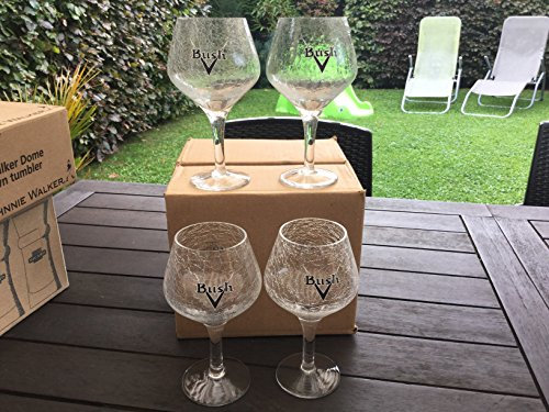 4 VERRES BUSH 33CL HT. 19cm