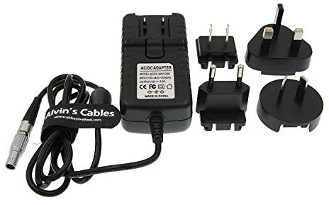 Alvin's Cables 2 Pines Macho a AC Universal Cable de Alimentación con UK EU AU US Plug Adapter Converter para Z CAM E2 Teradek Cube Hollyland Cosmo 600 2M