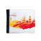 DIYthinker Handbemalte Stadt Silhouette Rot Gelb Barcelona Art Flip Bifold Kunstleder Geldbörse Multi-Funktions-Karten-Geldbeutel-Geschenk Mehrfarbig