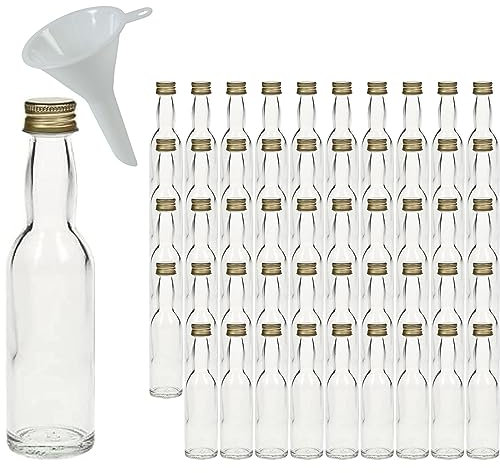 Mikken Bouteilles en Verre Transparent, 50 x 40 ml