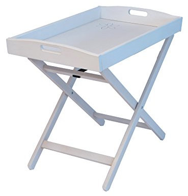 Del Fabbro Karn Zeus – Tavolino Vassoio in Faggio Massello con Gambe Pieghevoli – Vassoio Spazioso per Colazione a Letto, Outdoor o Servizio da Salotto – Made in Italy