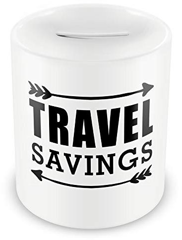 Samunshi® Urlaubskasse Spardose Urlaub Geldgeschenk Reise - Travel Savings - Geld Geschenk Welt Spardose Reise Money Box Erwachsene