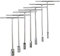 ZHFF Clé hexagonale en Forme de T, Clé Hexagonale Longue, Ensemble De Douilles Métriques, Et De Réparation Automatique Outils, 8 Mm, 10 Mm, 12 Mm, 13 Mm, 14 Mm, 17 Mm, 19 Mm (7 Pièces)
