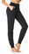 Sevego Jogginghose Damen Sporthose Baumwolle High Waist Trainingshose Loose Fit Lang Sweathose mit Taschen, Schwarz, XXL
