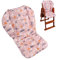 Coussin de chaise haute pour bébé, coussin épais pour chaise haute en bois, tapis de chaise de salle à manger pour bébé (forêt rose)