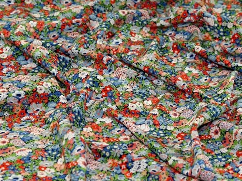 Liberty London Thorpeness Kensington Seiden-Crêpe de Chine Stoff, Meterware