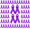 WANDIC 200 Stück 7,5 cm große Broschen mit Satinband und Sicherheitsnadel, zur Sensibilisierung (Bauchspeicheldrüsenkrebs, Alzheimer-Krankheit, Lupus, häusliche Gewalt)