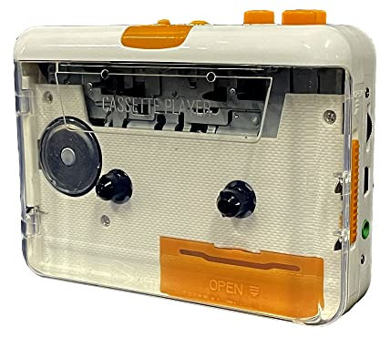 PMSUN Magnétophone à Cassette Portable, Enregistrement de Musique Audio MP3 Via PC,Magnétophone à Cassette avec convertisseur MP3