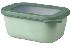 Mepal - Multi Bowl Cirqula Rectangular - Vorratsdose mit Deckel - Geeignet als Luftdichte Aufbewahrungsbox für den Kühlschrank, Mikrowellengeschirr & als Frischhaltedosen - 750 ml - Nordic Sage