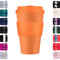 Ecoffee Cup 14oz 400ml Reusable Eco-Friendly 100% Plant Based Coffee Cup with Silicone Lid & Sleeve - Melamine Free & Biodegradable Dishwasher/Microwave Safe Travel Mug, Alhambra