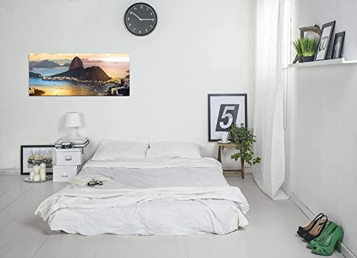 Paul Sinus Art Rio De Janeiro Wandbild in verschiedenen Größen Wähle Deine Größe 50x120cm