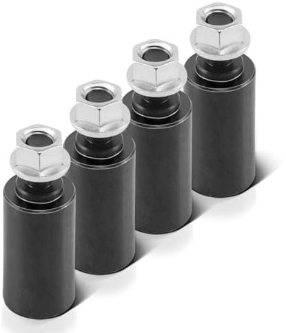 STAHLWERK Anschlagbolzen mit Abhebesicherung 25 x 50 mm mit Gewinde M 12 für Schweißtische mit D16 Lochsystem - Praktisches 4er Set