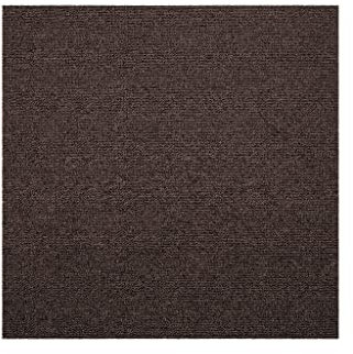 Madison Dunkelbraun Design teppichfliesen 50x50 selbstliegend- 0,25 m² Set - strapazierfähiger Teppich Bodenbelag mit hochwertigem Schlingenflor - antistatisch mit Bitumen Rücken