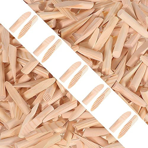 Wanjorlay 200 Pakete mit Taschenloch, Holzdübel, Taschenlochschablone, hochwertige Holzkappen, Lackierkappen, Hardware-Stöpsel zum Befüllen von Löchern aus