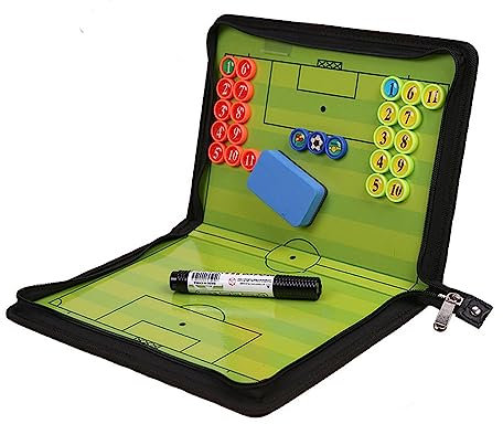 Wohlstand Taktikmappe Fussball Coach Board, Taktiktafel Fußball für Fußballtrainer, Multifunktional Taktiktafel Fussball für die Analyse des Fußballtrainingswettbewerbs