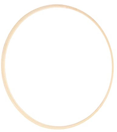COHEALI Dekomaterial Bambusring Runder Fächerreifen Traumfänger Ringe Makramee-bastelrahmen Blumen- Großer Reifen Traumfänger-Reifen Makramee-Ring Aus Holz Holzkreise Kunstkreis Runden